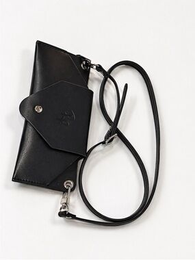 Ray-Ban Black Crossbody Envelope Wallet